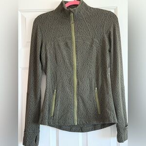 Lululemon define jacket size 8 Green/Black Luon